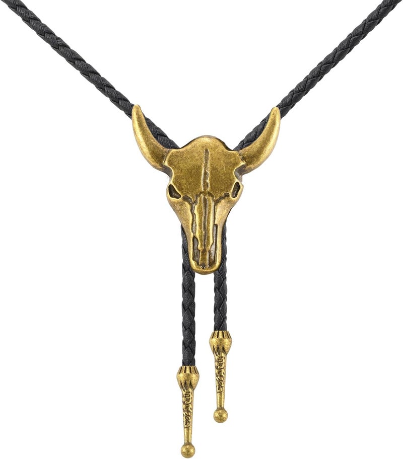 Sansths Bolo Tie for Men Cowboy Tie Native American Retro Western Necklace Cowboy Cowgirl Accessories for Men Women - Image 1